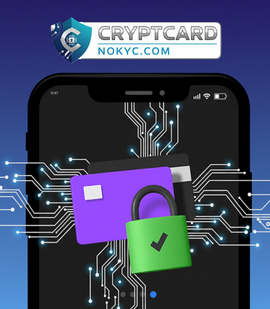 A secure lock over a virtual credit card, symbolizing financial security.